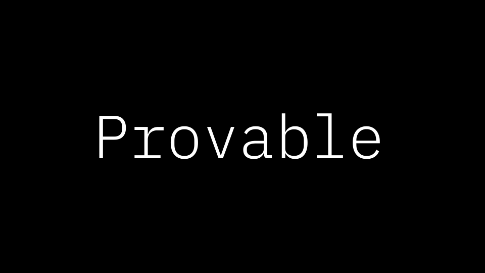 Discover Provable